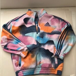 adidas Sweater Tiedye Girls M (10-12) Logo Fleece‎ Comfort School